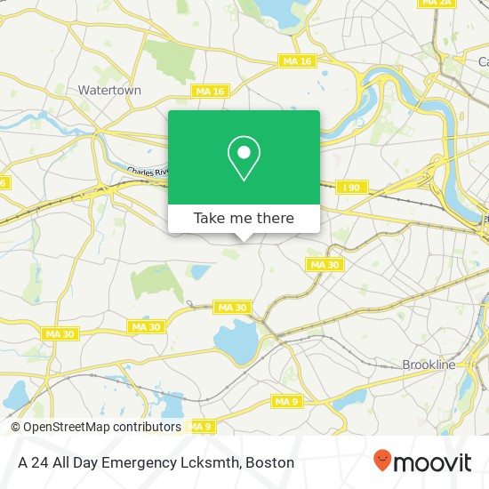 Mapa de A 24 All Day Emergency Lcksmth