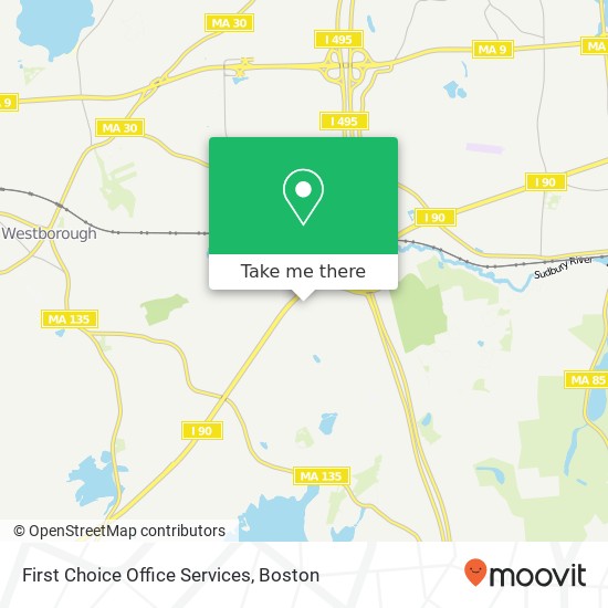 First Choice Office Services map