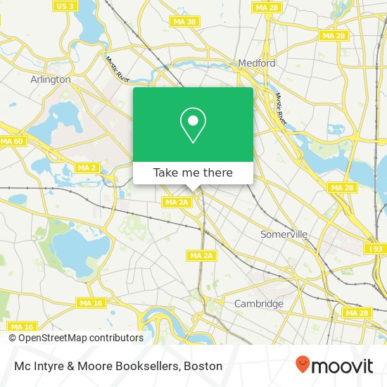 Mc Intyre & Moore Booksellers map