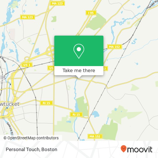 Personal Touch map