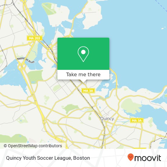 Mapa de Quincy Youth Soccer League