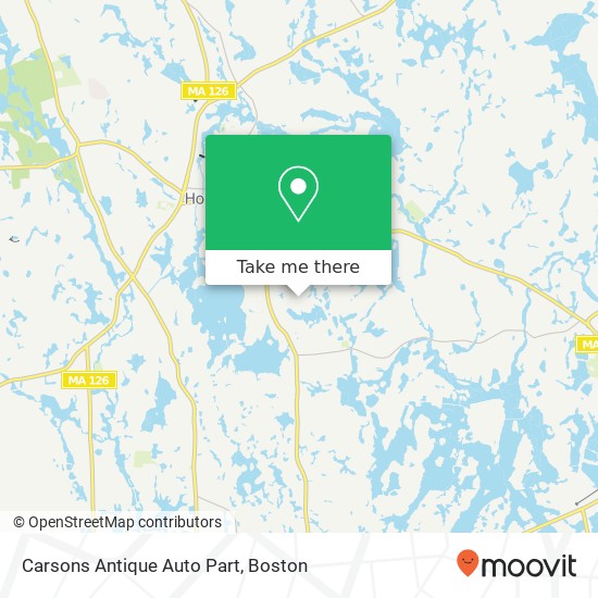 Carsons Antique Auto Part map