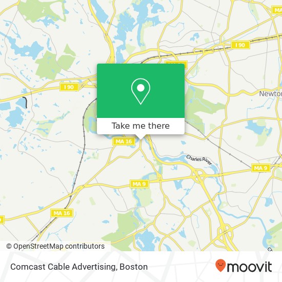 Mapa de Comcast Cable Advertising