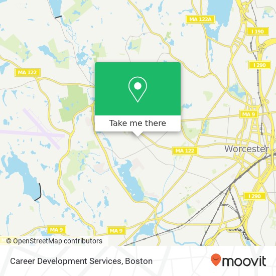 Career Development Services map