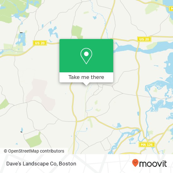 Dave's Landscape Co map