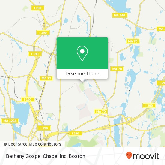 Bethany Gospel Chapel Inc map