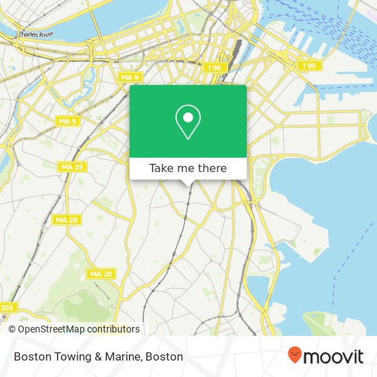 Mapa de Boston Towing & Marine