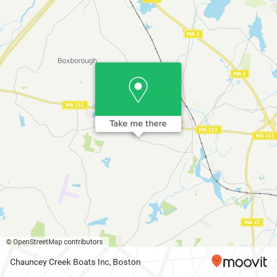 Chauncey Creek Boats Inc map