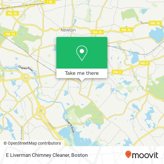 E Liverman Chimney Cleaner map