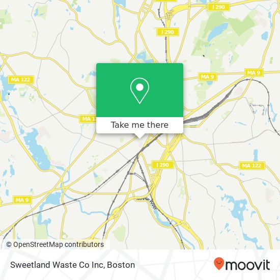 Sweetland Waste Co Inc map