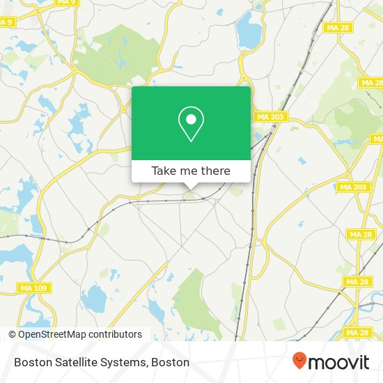 Mapa de Boston Satellite Systems