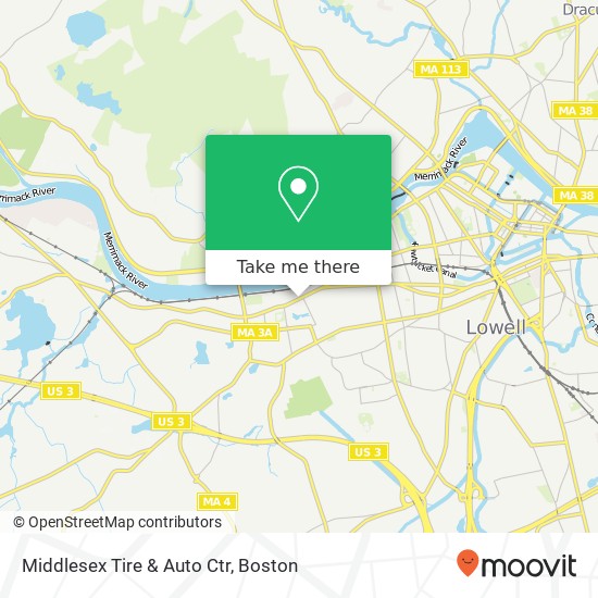 Mapa de Middlesex Tire & Auto Ctr