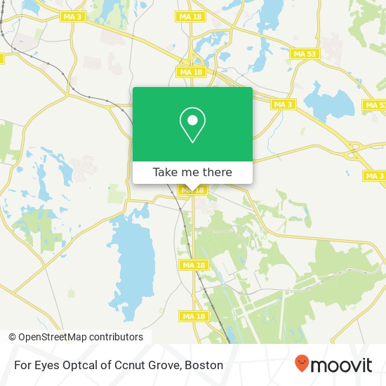 Mapa de For Eyes Optcal of Ccnut Grove