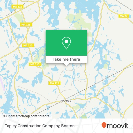 Tapley Construction Company map