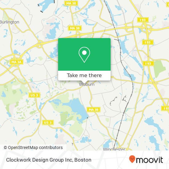 Mapa de Clockwork Design Group Inc