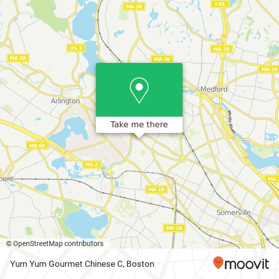 Yum Yum Gourmet Chinese C map