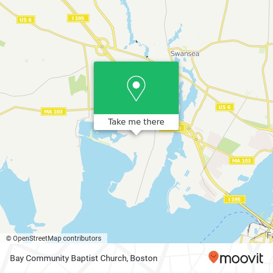 Bay Community Baptist Church map