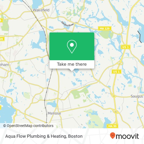 Mapa de Aqua Flow Plumbing & Heating