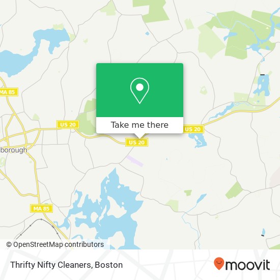 Thrifty Nifty Cleaners map