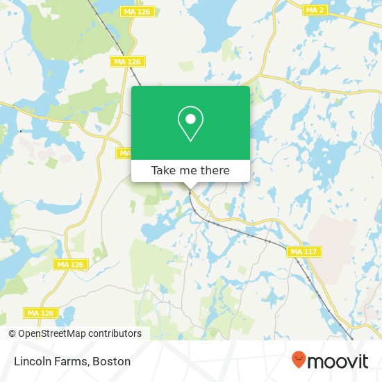 Mapa de Lincoln Farms