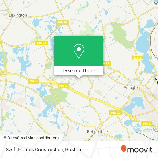 Swift Homes Construction map