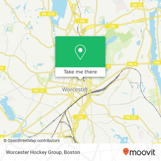 Mapa de Worcester Hockey Group