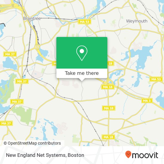 Mapa de New England Net Systems