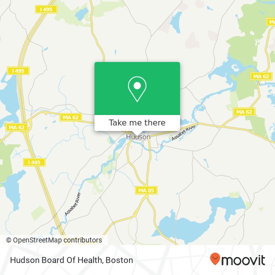 Hudson Board Of Health map