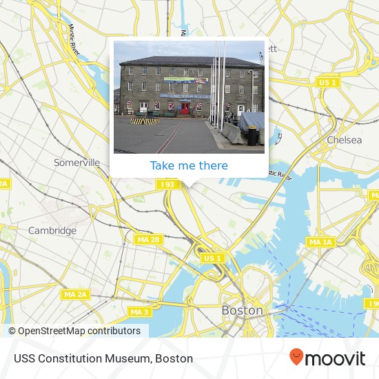 USS Constitution Museum map