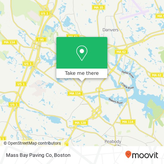 Mass Bay Paving Co map