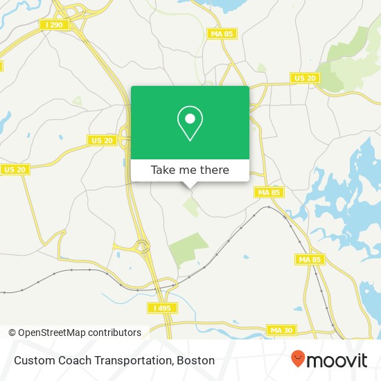 Custom Coach Transportation map