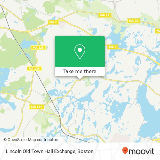 Lincoln Old Town Hall Exchange map
