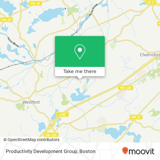 Productivity Development Group map