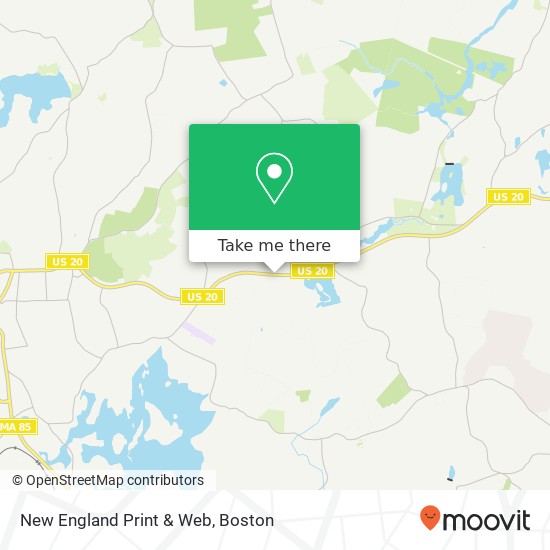Mapa de New England Print & Web