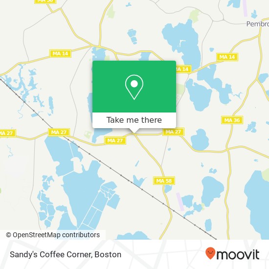 Sandy's Coffee Corner map