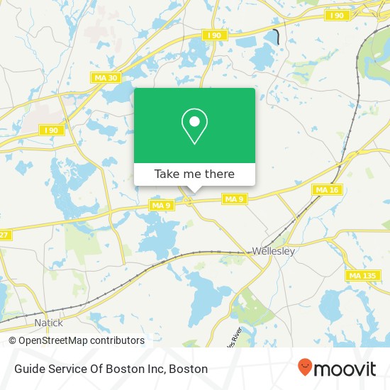 Guide Service Of Boston Inc map