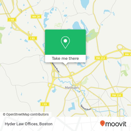 Hyder Law Offices map