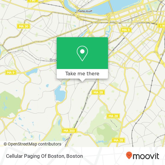 Cellular Paging Of Boston map