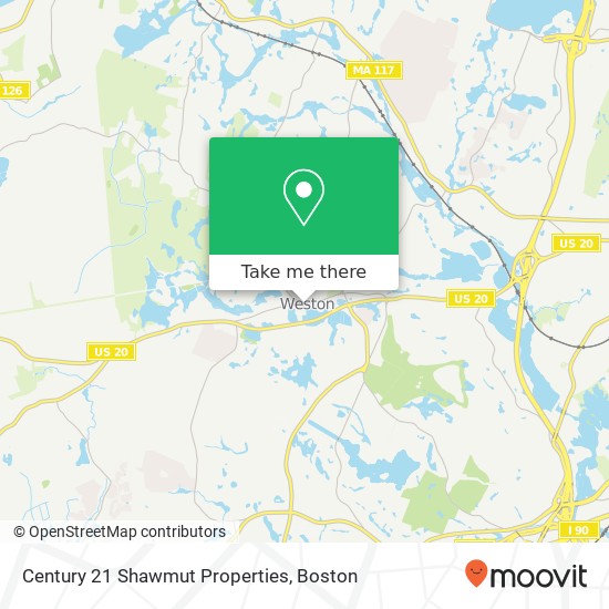 Century 21 Shawmut Properties map