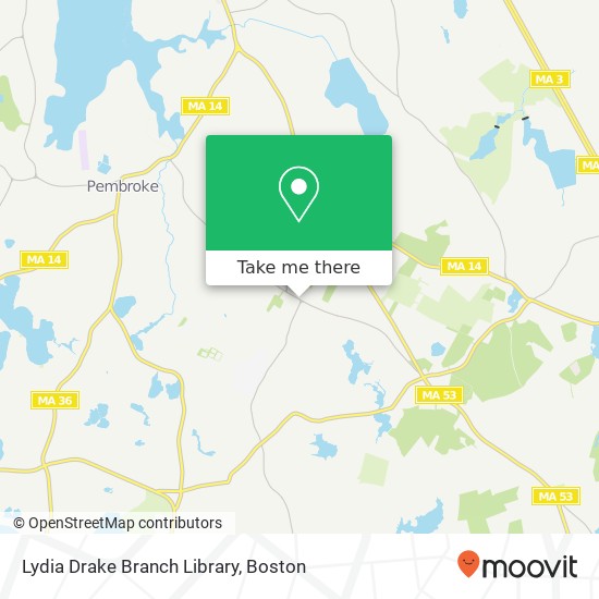 Mapa de Lydia Drake Branch Library