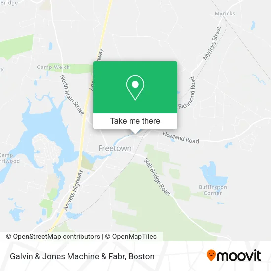 Galvin & Jones Machine & Fabr map