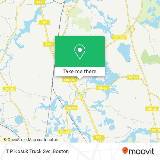 T P Kosuk Truck Svc map