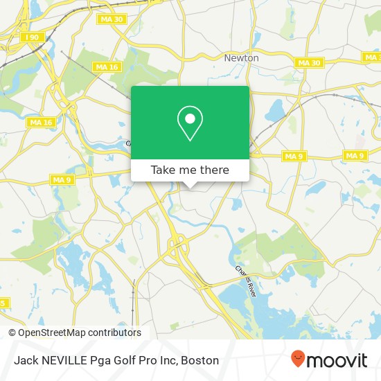 Jack NEVILLE Pga Golf Pro Inc map