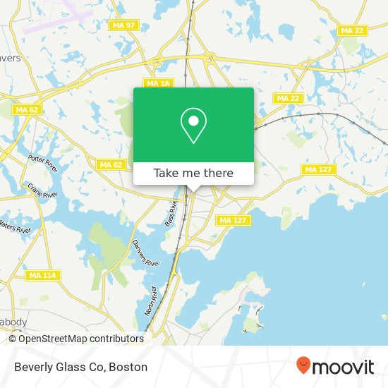 Mapa de Beverly Glass Co