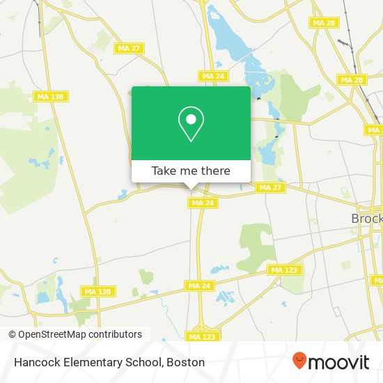 Hancock Elementary School map