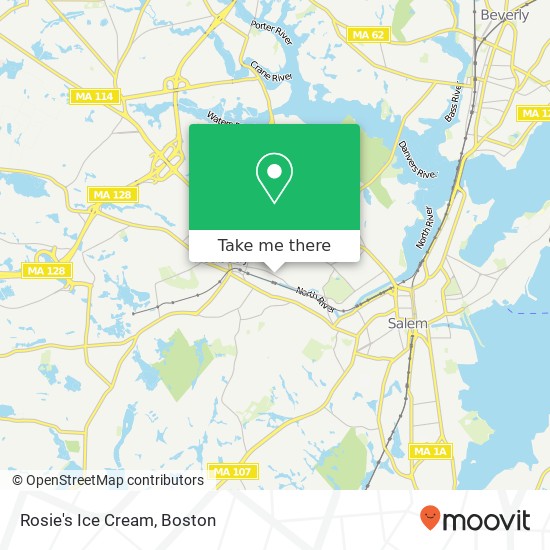 Rosie's Ice Cream map