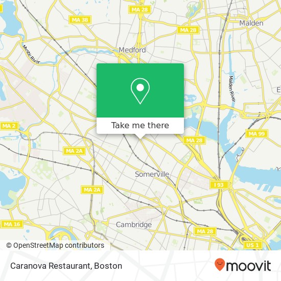 Caranova Restaurant map