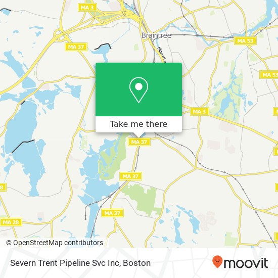 Severn Trent Pipeline Svc Inc map