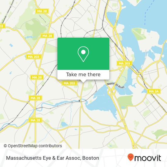 Mapa de Massachusetts Eye & Ear Assoc