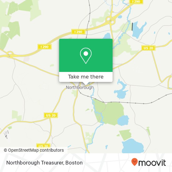 Mapa de Northborough Treasurer